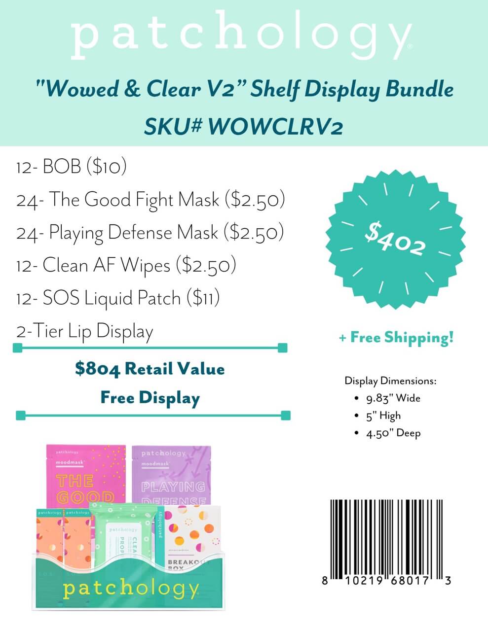 "Wowed & Clear" Shelf Display Bundle